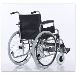 Sedia a Rotelle Pieghevole Manuale per Anziani e Disabili, Telaio in Acciaio, Braccioli Ribaltabili, Poggiapiedi Rimovibili, Cintura di Sicurezza - Product Image 5