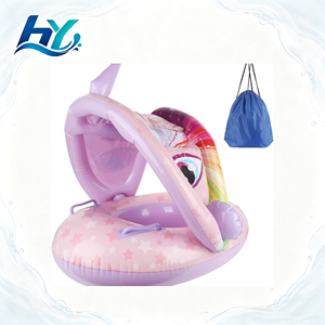 Leyoumei Piscina Inflable de PVC Azul Económica 90x75.6cm, Mini Bote de Remo, Bicicleta de Remo para Bebés, Juguetes para Parque Acuático, Drenador de Piscina para Niños - Product Image 1