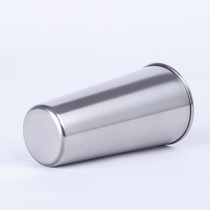 Vaso de Acero Inoxidable 48x32x92mm Aislado para Cerveza y Licores - Product Image 4