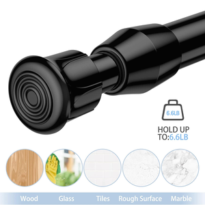 <span class=keywords><strong>Tringle</strong></span> télescopique polyvalente CF Custom <span class=keywords><strong>sans</strong></span> perçage, 28 pouces, en acier inoxydable, extensible, pour portes, armoires, rideaux <span class=keywords><strong>de</strong></span> douche, à tension réglable - Product Image 5