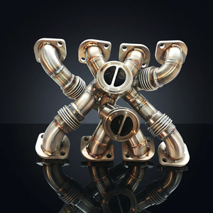 Colector de escape turbo de acero inoxidable 304 modificado a medida para BMW S63 V8 Bi Turbo M5 F90 <span class=keywords><strong>M8</strong></span> F93 X5M F95 X6M F96, cabezales de alto rendimiento - Product Image 1