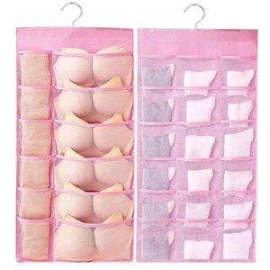 Đồ lót lưu trữ túi đa chức năng hai mặt Treo Tường Gắn 24 túi vải không dệt sock & đồ lót tổ chức - Product Image 5
