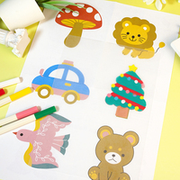 Kit de Manualidades para Niños, Plástico Termoencogible para Hacer Adornos, Proyecto de Joyería DIY, Juguete de Aprendizaje de Motricidad Fina para Niños de 5 a 7 Años