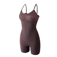 Body sculptant sans couture en nylon une pièce pour le post-partum : amincissement de la taille, contrôle du ventre et rehaussement des hanches - Lingerie sculptante pour femme