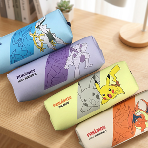 pokemon Plush Pencil Case Zipper Closure Random Design Korean Kids Stationery Soft Pen <b>Bag</b> Cartoon <b>School</b> Supplies Student - Product Image 3