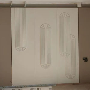 Panel dinding kayu MDF ukir 3D, dekorasi rumah kamar tidur latar belakang TV ruang tamu Modern mewah tahan air - Product Image 5