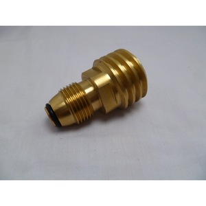 Propane Gas Tank Adapter Copper Plug In Connection For US And Canada Use - Product Image 1