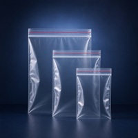 Sacs PE à fermeture autocollante pour l'emballage de vêtements, haute transparence, sur pochette refermable personnalisée pour l'expédition