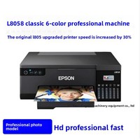 Imprimante photo sans fil à six couleurs L8050/L8058/L805 à réservoir d'encre pour cartes d'identité/cartes PVC, imprimante à sublimation DTF à jet d'encre pour E PSON