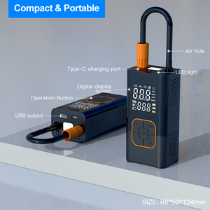 Meilleure vente <span class=keywords><strong>sans</strong></span> <span class=keywords><strong>fil</strong></span> double numérique 17mm 150psi <span class=keywords><strong>gonfleur</strong></span> de <span class=keywords><strong>pneu</strong></span> 4000mAh ABS pompe à compresseur d'air électrique - Product Image 4