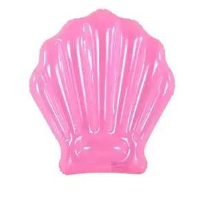 Pink PVC kasur tiup cangkang kerang, Kolam renang mengambang untuk berenang air untuk penggunaan Olahraga Air