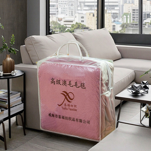 Hot Bán 100% Puer Len Siêu Mềm Thoải Mái Chăn 200x240Cm Mô Hình Rắn Đồng Bằng Phong Cách Dệt Chải Kỹ Thuật Cho Nhà Máy Bay - Product Image 4