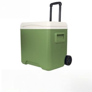 <b>Trolley</b> Insulated Cooler Box Portable Home Car Outdoor Ice Cooler Commercial Box - Product Image 1