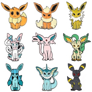 Poke-mon Poke-mon irrahim famiglia spilla Poke-mon <span class=keywords><strong>Ibrahim</strong></span> otto forme evolutive distintivo dei cartoni animati - Product Image 1