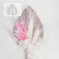 Bestseller Künstliche Boho-Palmblätter Tortendekoration Blumen-Palmblätter Kuchendekoration Getrocknete Blumen Tortendekoration