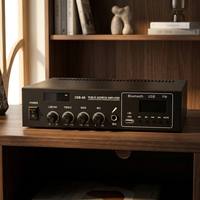 Penguat Suara Umum USB-60 60W dengan Bluetooth FM 110V untuk Sistem PA, Mixer Audio Musik Latar Belakang