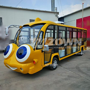 รถรับส่งไฟฟ้า ZOWN Vivid Cartoon Face แบบกระจกทั้งคัน สำหรับสวนสนุก ขนส่งผู้เยี่ยมชมครอบครัว - Product Image 5