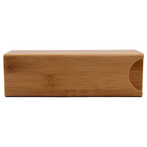 Étui à lunettes en bambou Conchen, rectangle, en bois naturel, boîte à tiroir pour le rangement des lunettes de soleil BC035 Été 2024 - Product Image 2