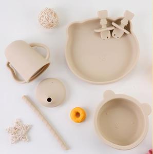 ชุดจานชามซิลิโคนแบบดูดสำหรับทารก<span class=keywords><strong>6</strong></span> + <span class=keywords><strong>เดือน</strong></span> - Product Image 2