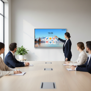 Tableau blanc interactif électrique 4K UHD 86 pouces <span class=keywords><strong>avec</strong></span> écran tactile <span class=keywords><strong>et</strong></span> technologie infrarouge IR 20/40 points pour écriture au <span class=keywords><strong>stylo</strong></span> ou au doigt - Product Image 4