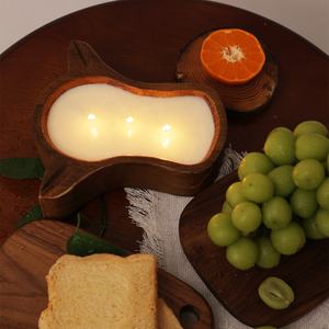 木制面团碗批发手工制作木碗家居装饰木牛面团碗蜡烛 - Product Image 2