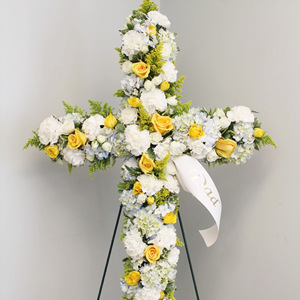 Cross Shaped Floral <b>Foam</b> Green Phenolic Resin Reusable For Qingming Festival <b>Memorial</b> Use Custom Made Packaging - Product Image 2