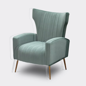 Chaise de canapé à dossier haut nordique simple faite à la main IB611 Durable très Offre Spéciale pour l'appartement à la maison exporté dans plus de 50 pays - Product Image 2