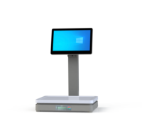 Système de point de vente (POS) avec écran tactile capacitif de 15,6 pouces, balance intégrée, caisse enregistreuse, Android, Intel I5/I7, Wi-Fi 6, Bluetooth 5.2, noir/gris, CT86-A