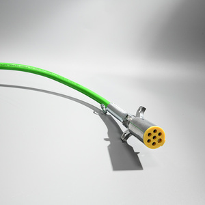 Juego de línea de aire eléctrica <span class=keywords><strong>ABS</strong></span> en espiral <span class=keywords><strong>4</strong></span> en 1 flexible OEM tubo de freno para sistemas de manguera de freno de aire de camión - Product Image 2
