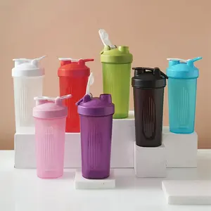 Venda quente BPA livre Protein Shaker Garrafa De Plástico Perda De Peso Suplementos Shakes copo do frasco