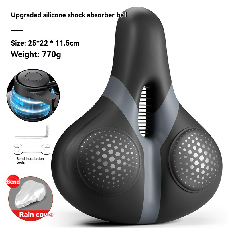 [Liquid Silicone, Spherical Shock Absorption] Black