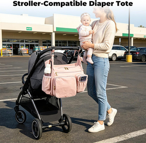 Borsa fasciatoio personalizzata 2-in-1: Borsa a tracolla per passeggino e borsa da mamma, 13L, leggera, da viaggio, per neonati, lavoro, pendolarismo, palestra - Product Image 5