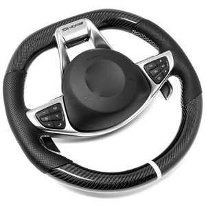 Volante in Fibra di Carbonio a 3 Razze per Aggiornare <span class=keywords><strong>Mercedes</strong></span>-Benz W205 Modello Precedente a W204 <span class=keywords><strong>C180</strong></span> alla Versione Più Recente - Product Image 5