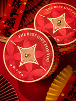 Maßgefertigte Geschenkbox im chinesischen Nationalstil für den Frühlingsfest: Großhandel für Nüsse, Kekse und Kochwaren – Leere Rot-Gold-Verpackung
