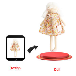 Poupée de chiffon africaine douce Offre Spéciale en peluche bébé le premier jouet avec logo personnalisé pour dormir et câlin poupée copain - Product Image 2