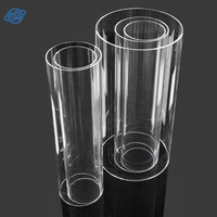 Tuyau rigide en acrylique/PVC/PC transparent de qualité alimentaire pour le traitement de l'eau et l'emballage cosmétique