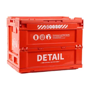 Organisateur de coffre de voiture empilable SGCB 26L, conteneur solide pliable, bac de rangement intelligent pliable, caisse en plastique pliable - Product Image 1