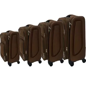 Tessuto morbido leggero 600D Eva 20 24 28 32 4 ruote Trolley valigie <span class=keywords><strong>da</strong></span> viaggio per affari Set di valigie di grandi dimensioni 4 - Product Image 1