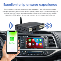 Kit de mise à niveau d'écran OEM, boîtier décodeur, interface multimédia, kit de rétrofit pour Toyota 2014-2019, CarPlay sans fil, Android Auto