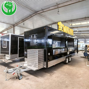 Chariot de traiteur carré de 18 pieds pliable avec parapluie et remorque alimentaire à vendre adapté à divers pays - Product Image 1