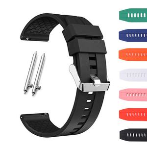 <span class=keywords><strong>Bracelet</strong></span> en Silicone pour Huawei Watch 3 GT 2/2e/pro pour Samsung Galaxy Active 2 <span class=keywords><strong>Gear</strong></span> <span class=keywords><strong>S2</strong></span> S3 20mm 22mm <span class=keywords><strong>Bracelet</strong></span> en Caoutchouc <span class=keywords><strong>Bracelet</strong></span> - Product Image 2