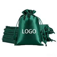 Sac à poussière en satin lisse de luxe de haute qualité avec cordon de serrage personnalisé et logo imprimé, pochette à bijoux pour le rangement des sacs à main et l'emballage cadeau
