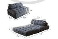Komprimiertes Modulares Samt-Sofa-Set für Kleine Wohnzimmer und Hotels Schwammgefüllte Umweltfreundliche Möbel