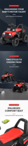 Auto Elettrica Giocattolo Fuoristrada a Quattro Ruote per Bambini di 5-7 Anni, in Plastica con Telecomando - Product Image 5