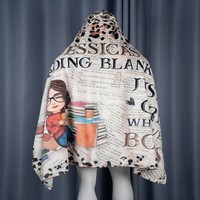 Couverture de lecture à fleurs personnalisée pour le mois de naissance, couverture à capuche personnalisée pour les amoureux des livres