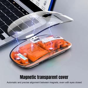 ultra Thin Charge Magnetic Tri Mode <b>Mouse</b> Official <b>Mouse</b> bluetooth Wireless Transparent <b>Mouse</b> - Product Image 4