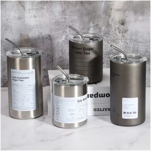 Mug de voyage isotherme en acier inoxydable de luxe Atlas avec logo personnalisable - Product Image 1