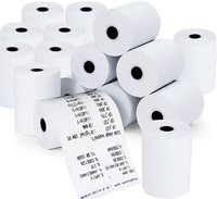Rouleaux de papier thermique blanc 57x40mm/taille personnalisée, papier thermique pour caisse enregistreuse, papier de reçu POS (50 rouleaux), ruban thermique