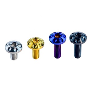 M4/M5 haute qualité GR5 TC4 alliage de titane fleur de prunier vis à tête papillon Torx rainure passivation finition équipement électrique - Product Image 1