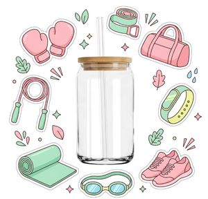 Vinilos Adhesivos Personalizados UV al por Mayor para Vasos de Plástico y Metal de 16oz y 20oz con Acabado Suave para Halloween, Diseños de Hierba - Product Image 2